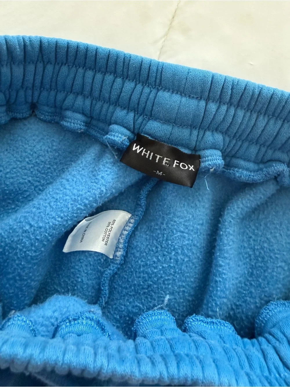 White Fox Offstage Vol. 3 Sweatpants Azure Blue Size M Puff Logo